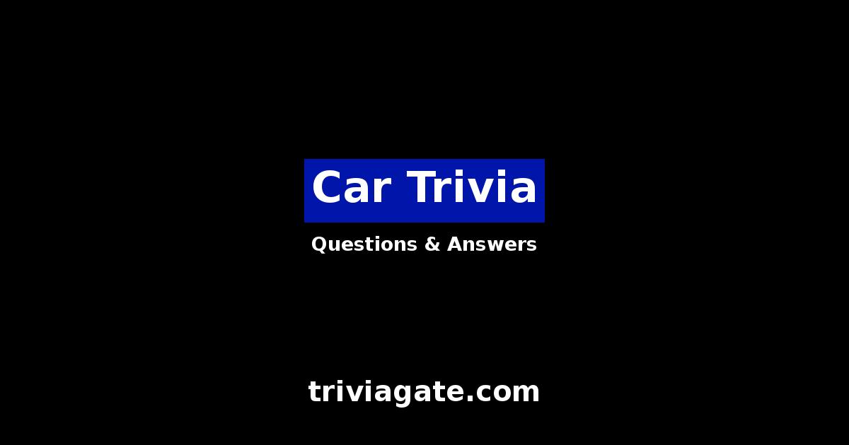 Car trivia image
