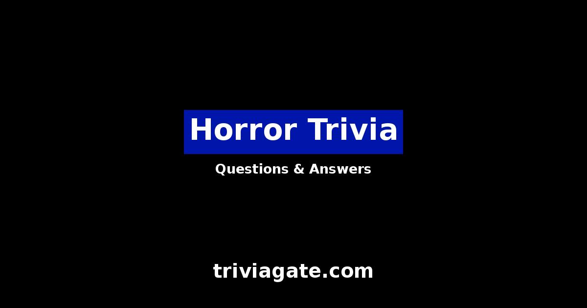 Horror trivia image