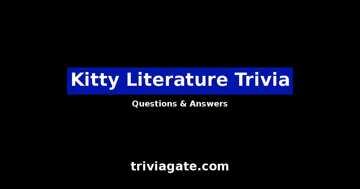 Kitty Literature trivia image