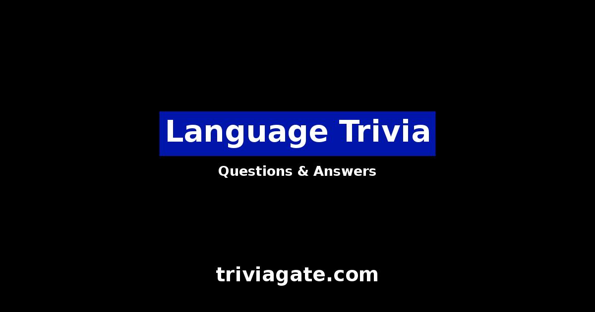 Language trivia image