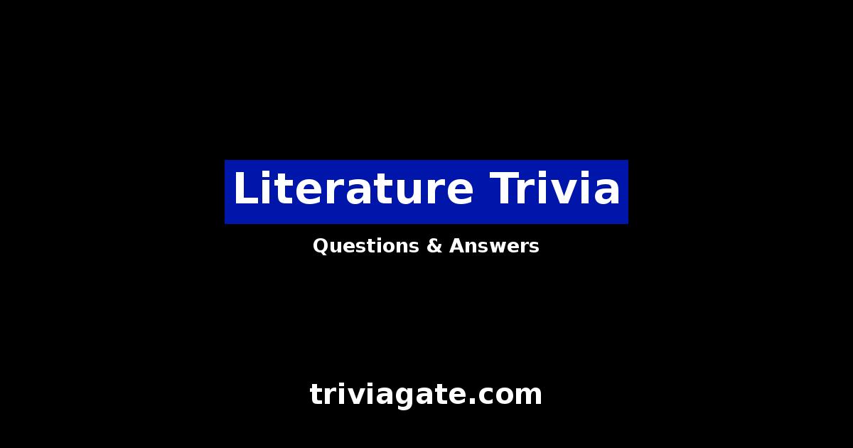 Literature trivia image