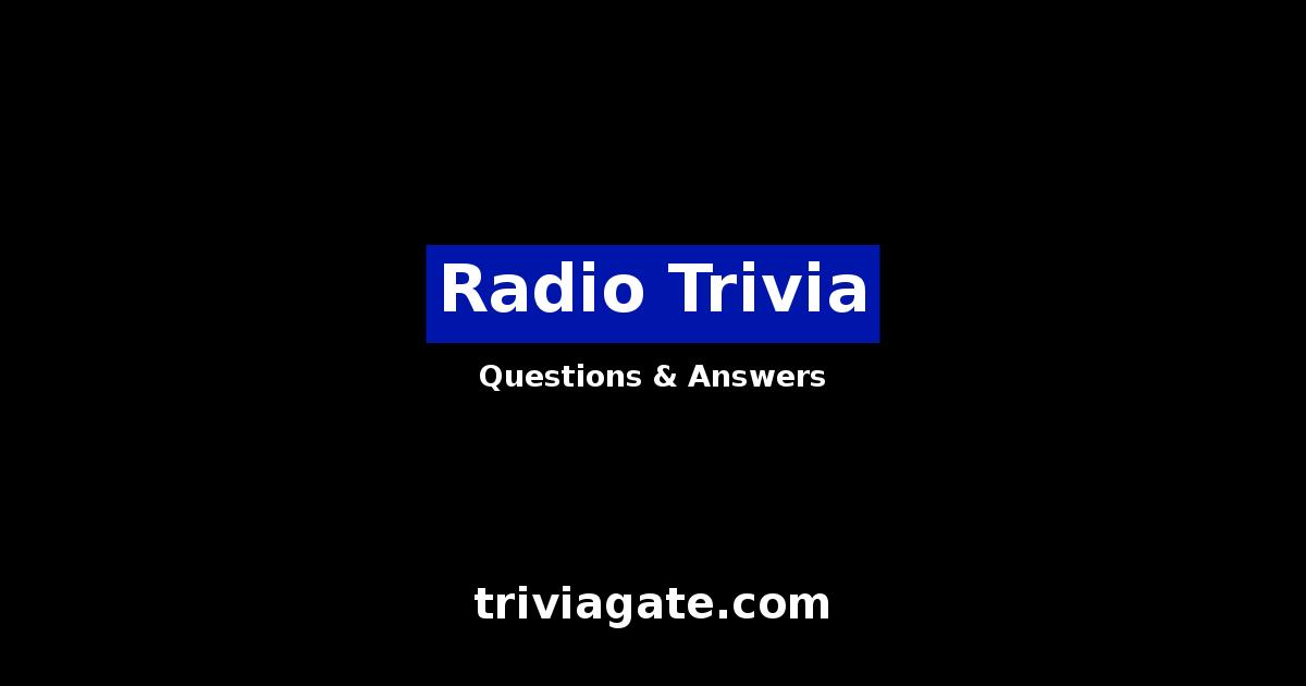 Radio trivia image