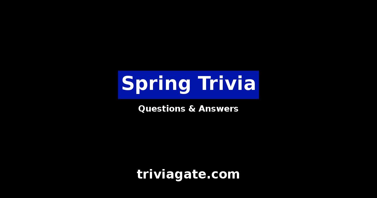 Spring trivia image