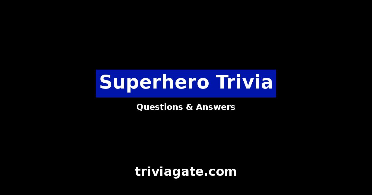 Superhero trivia image