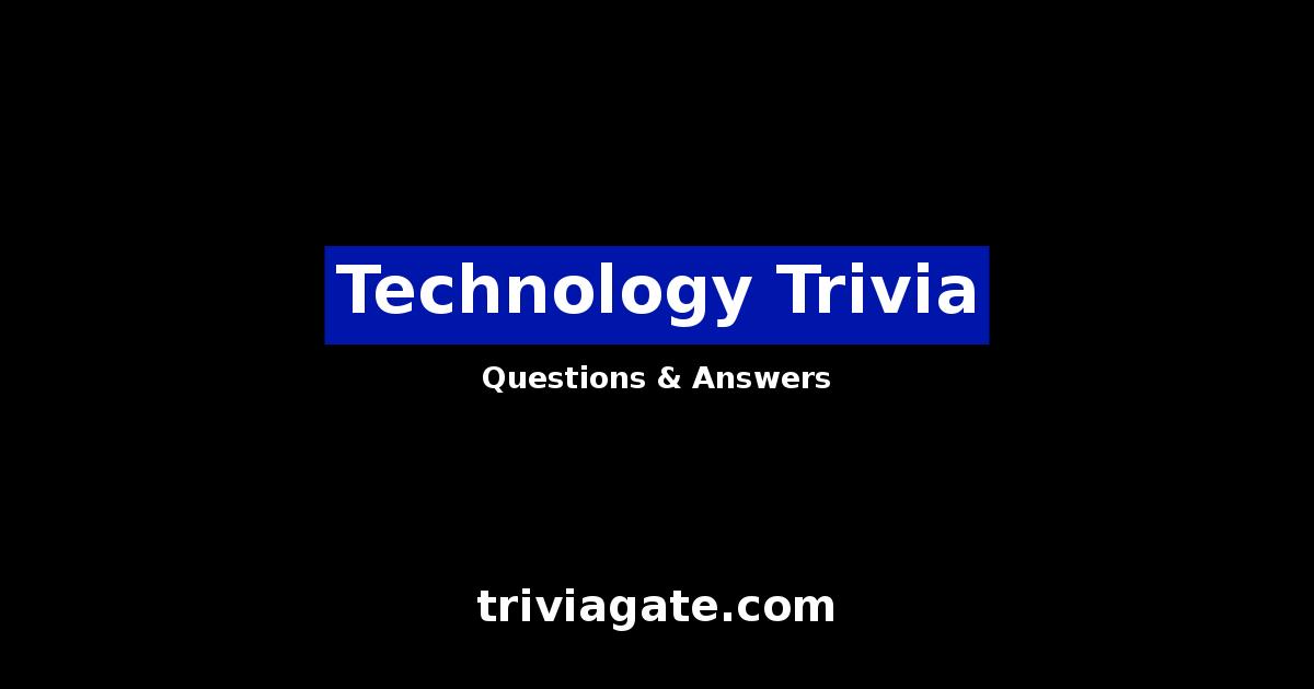 Technology trivia image